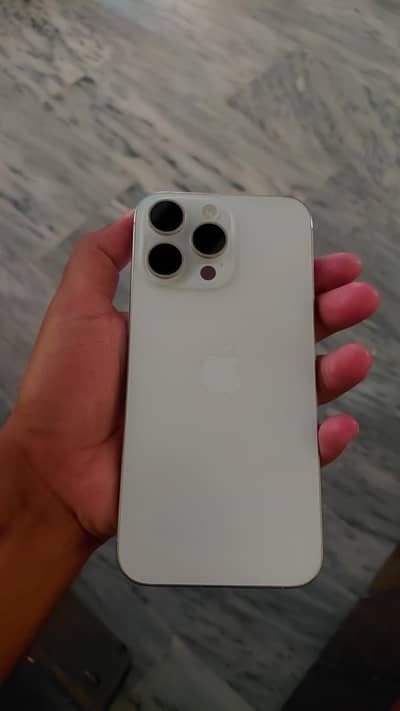 Iphone 15 pro max non pta factory unlock white titanium