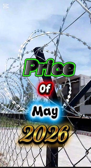 Security Concertina Barbed Razor Wire Electric Fence CCTV CNC Fiber