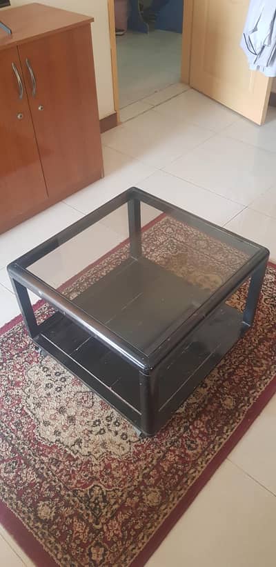 Table with glass top