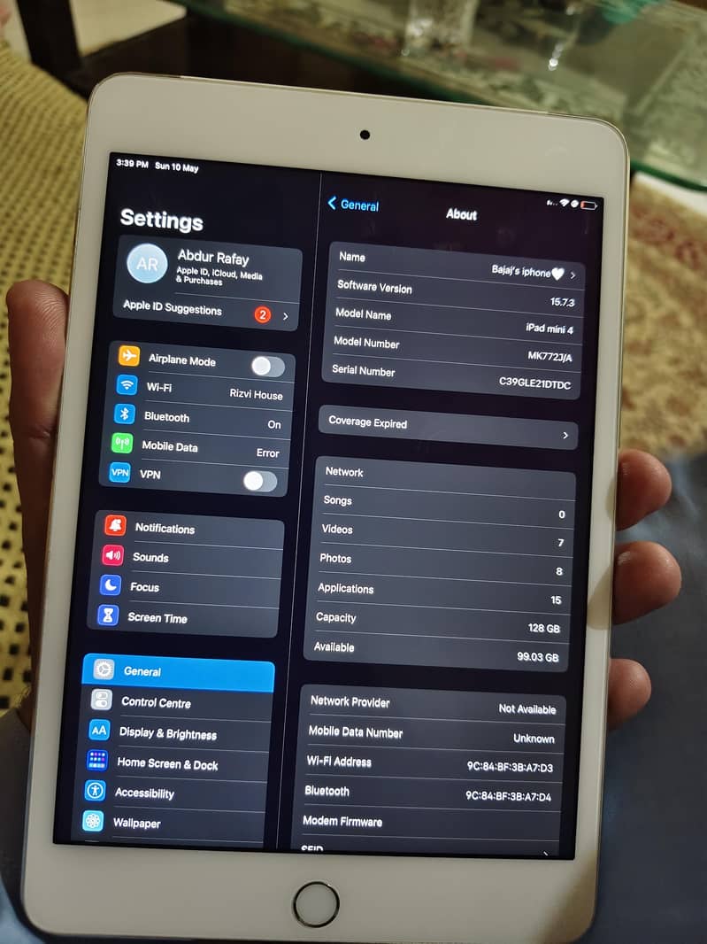 ipad mini 4 128GB 12