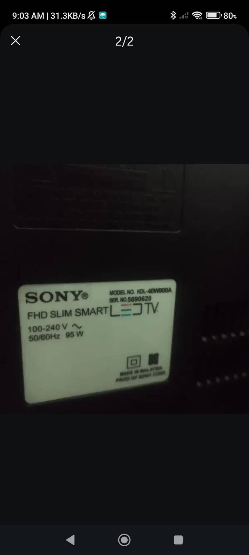 sony tv with Android device 1