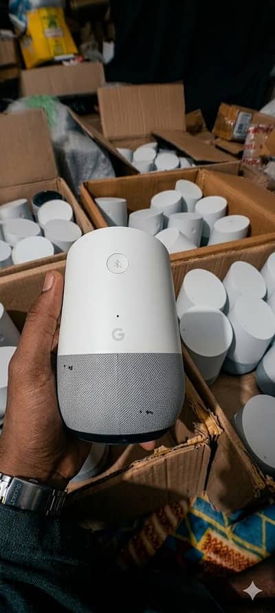 Google home assistant speaker  all ok just dots in fabric mesh otherok