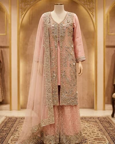 Designer Heavy Embroidered 3-Piece Formal Suit - Like New