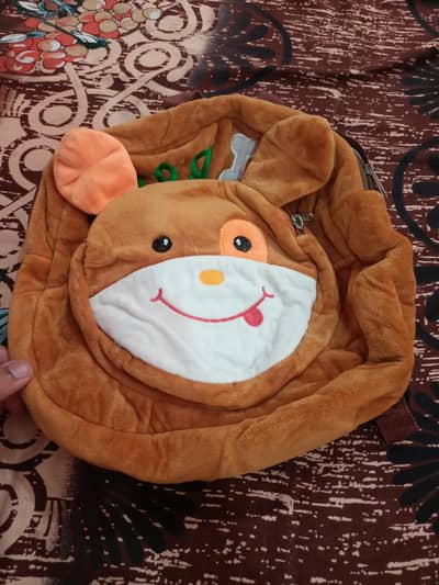 “Cute Teddy Bear Kids Backpack – Soft Plush Bag”