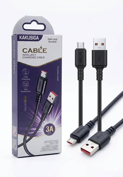 KAKUSIGA High-Speed USB Charging & Data Cable (1 Meter) - 3A Output
