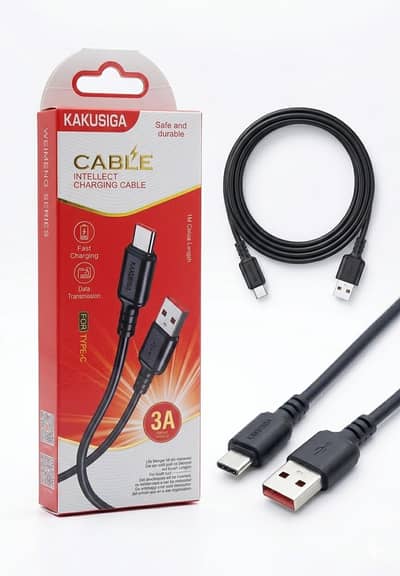 KAKUSIGA High-Speed USB Charging & Data Cable (1 Meter) - 3A Output