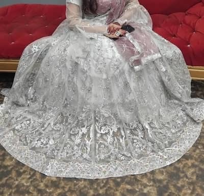 full flare long Anarkali frock