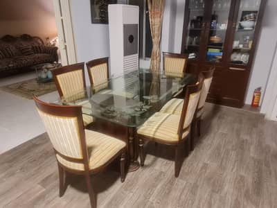 Dining Table - 6-Seater Dining - Luxury Dining - Sheesham Wood Dining