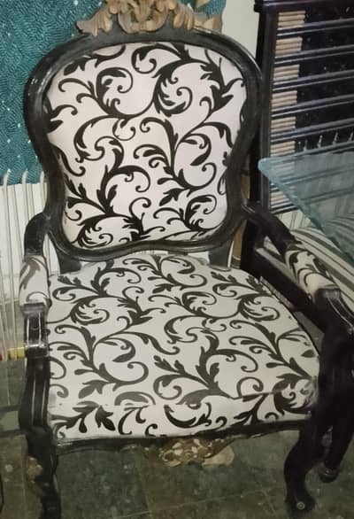 Chinioti Royal Wooden Chair Elegant Hand Carved Design,set of 4 chairs