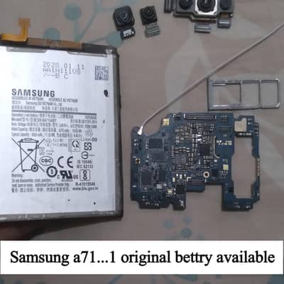 Samsung a71 original bettry+all camera original available