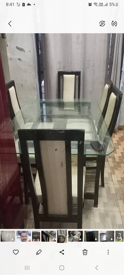 Dinning table with 6 chairs