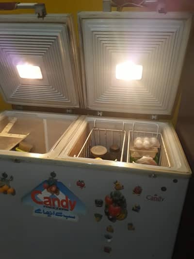 Candy twin door freezer for sale in railway housing society, Jauhar