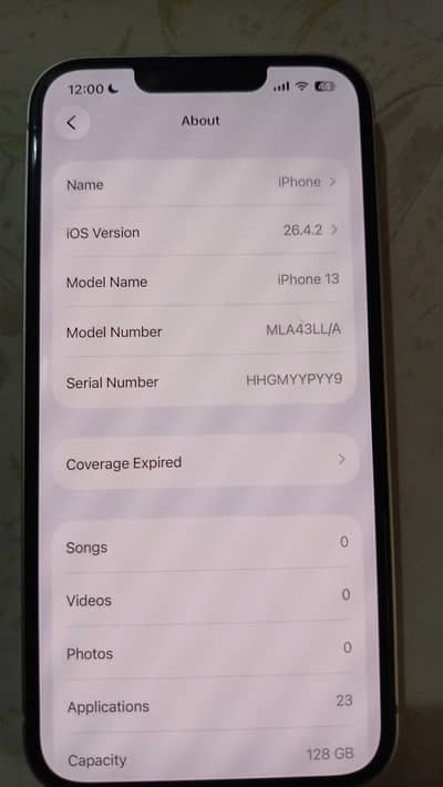 iphone 13 pta approved 128gb white