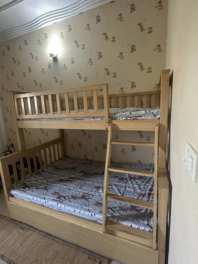 Wooden bed