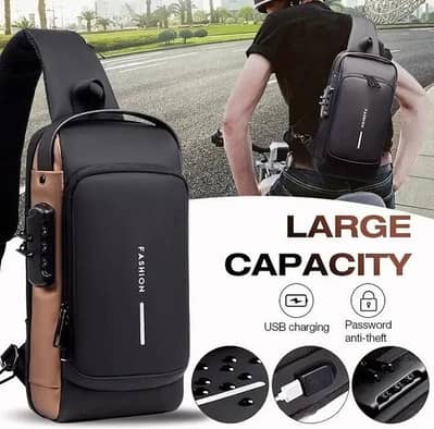 Stylish Blue Cross Body Bag – Waterproof Travel & Daily Use Sling Bag