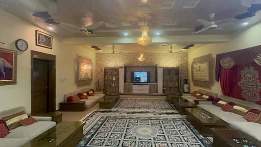 G 13 House 40x80 Corner Extra Land Double Road Triple Story Triple units with maintained Lush Green Lawn Huge parking