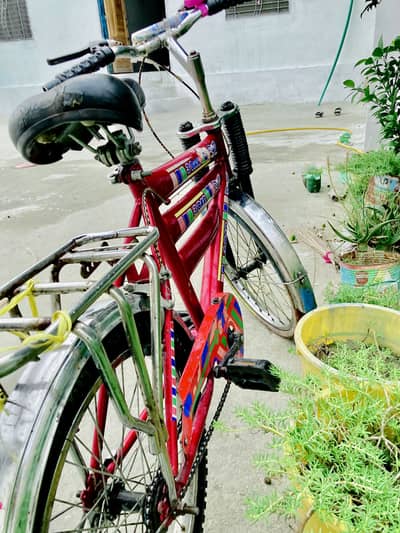 Stylish Red Modified Cycle