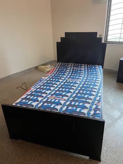 Freshly polished single bed