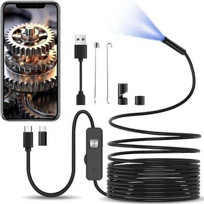 10m Semi-Rigid Endoscope Camera with Light, 5.5mm