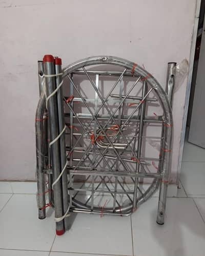 chrome-plated steel baby swing cradle