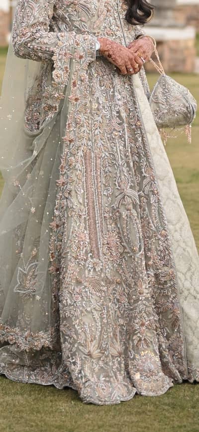 Reception dress for Sale- Sage green Bridal Maxi