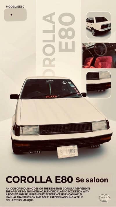 TOYOTA SE SALOON 1986 MODEL FULL LUSH CONDITION