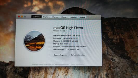 Macbook pro late 2011