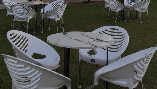 24 Chairs & 6 Tables For Cafe Or Restaurant