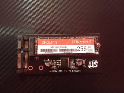 256GB M. 2 SSD + SATA Adapter – Good Condition