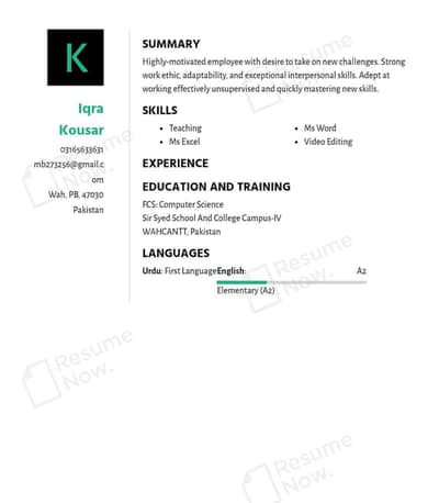 job wanted
