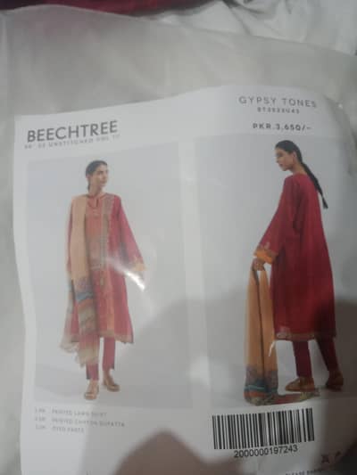 beechtree unstitched lawn dress