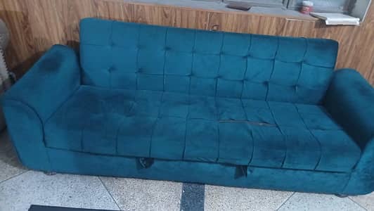 valvet sofa 321 , slightly repaireable