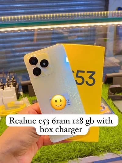 Realme c53 6ram 128gb with complete box for sale