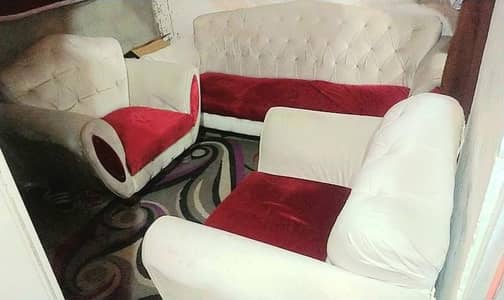 5 five seater sofa set in velvet