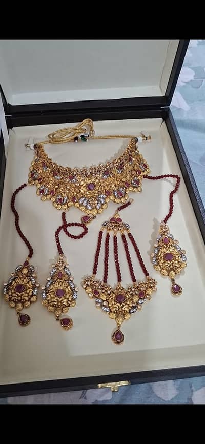 Elegant Gold plated Bridal jewellery Set| Complete Wedding Set