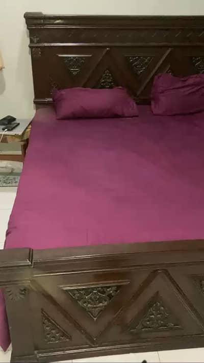 Pure King size wooden bed