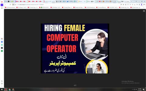 Female for office work