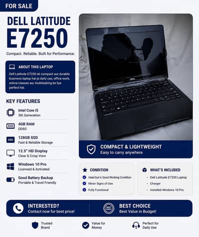 DELL 7250 i5 5th generation