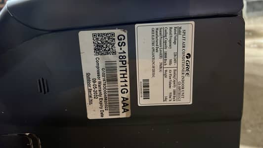 GREE 1.5 TON INV GREY