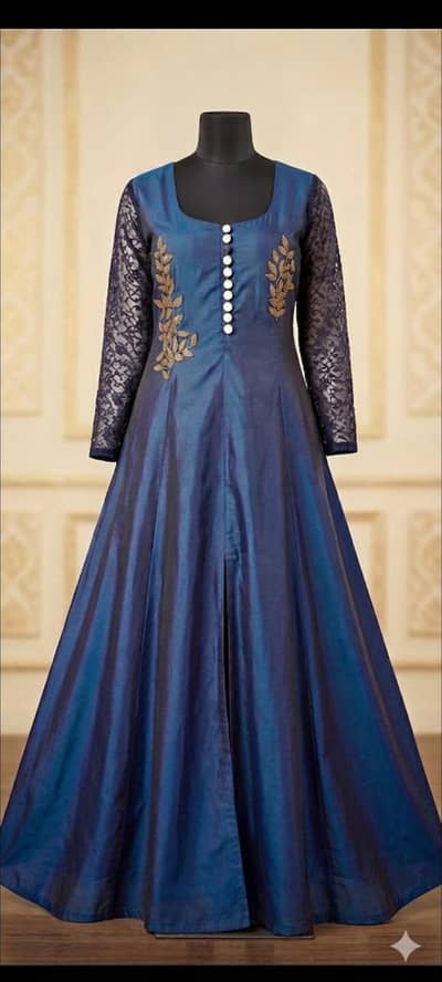 Beautiful Blue Party Wear Maxi
