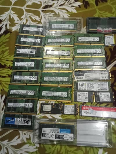 Laptop rams ddr4 & nvme