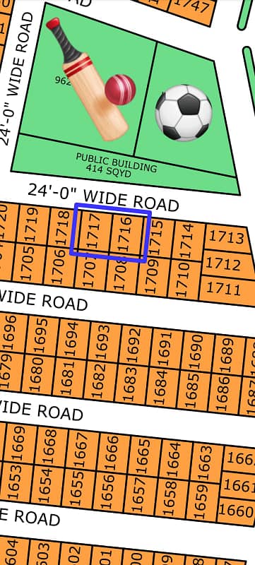 L-1717, 80 Sq Yard, GOLD BLOCK