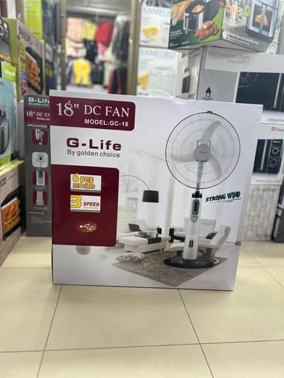 G_ life sogo importef fan big size remote control rechargable fan