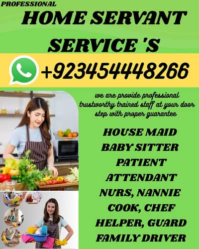 PROFESSIONAL MAID BABY SITTER PATIENT ATTENDENT COOK HELPER