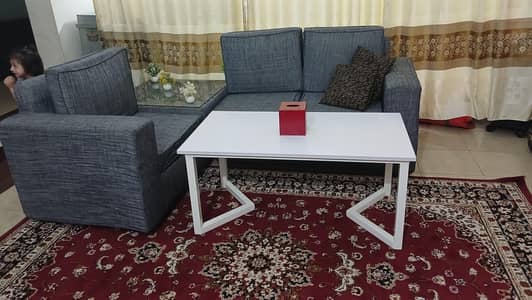 sofa set  2+1 seater with corner table