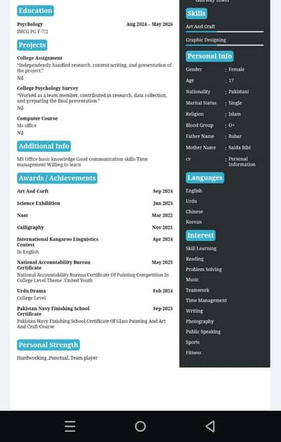 CV making
