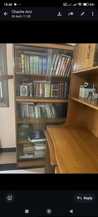 Three Seater Sofas, Computer Table and Book Shelf