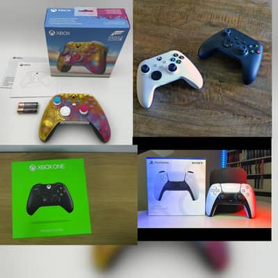 Xbox and ps5 controllers