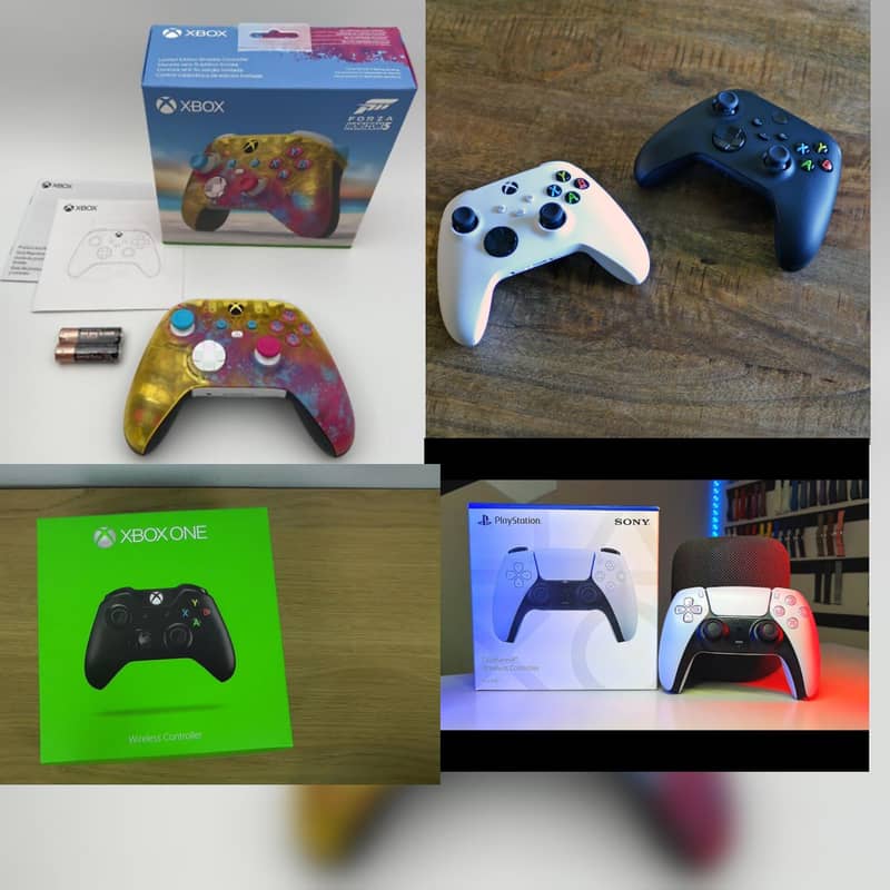 Xbox and ps5 controllers 0