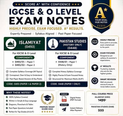 IGCSE 0493 islamiat and 0448 (p1 only notes]